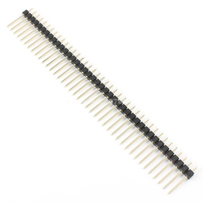 10Pcs 2.54mm Male 40 Pin Straight Single Row Pin Header Strip Pin Length 15mm