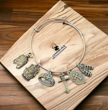 Bronze/gold Armour Of God Charm Bracelet