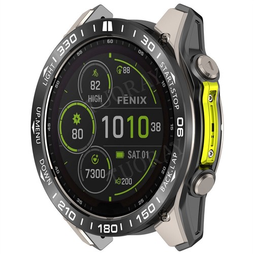 For Garmin Fenix 8 43mm 47mm 51mm Cover Metal Bezel Ring Styling Bumper Case NEW - Picture 27 of 64