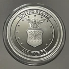 U.S. Air Force Military Collector Coin 1 Troy Oz .999 Fine Silver Round Medal
