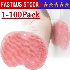Shower Foot Back Scrubber Massage Pad Body Bath Soft Brush Mat Cleaning Bath