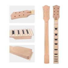 Electric Guitar Neck 22 Fret 24.75inch Mahogany Maple wood pearl Inlay Bolt on