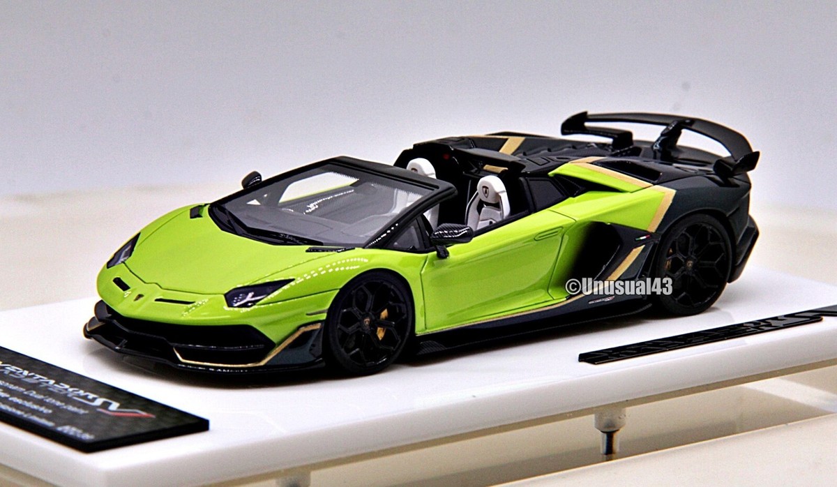 1/43 Make Up Lamborghini Aventador SVJ Roadster Verde Scandal 