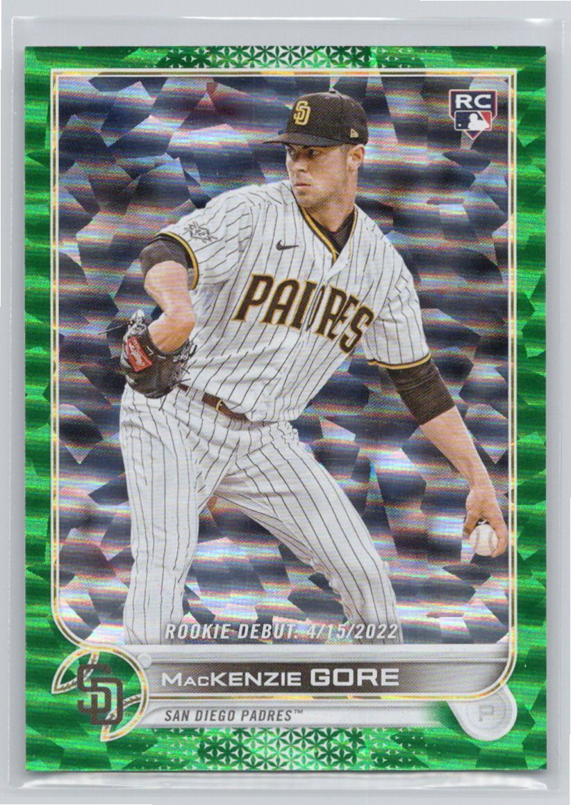 2022 Topps Update #US294 MacKenzie Gore /499 Green Foil San Diego Padres RD