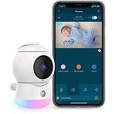 Motorola Peekaboo WiFi 1080p Video Baby Monitor Used Two-Way Audio, Infrared