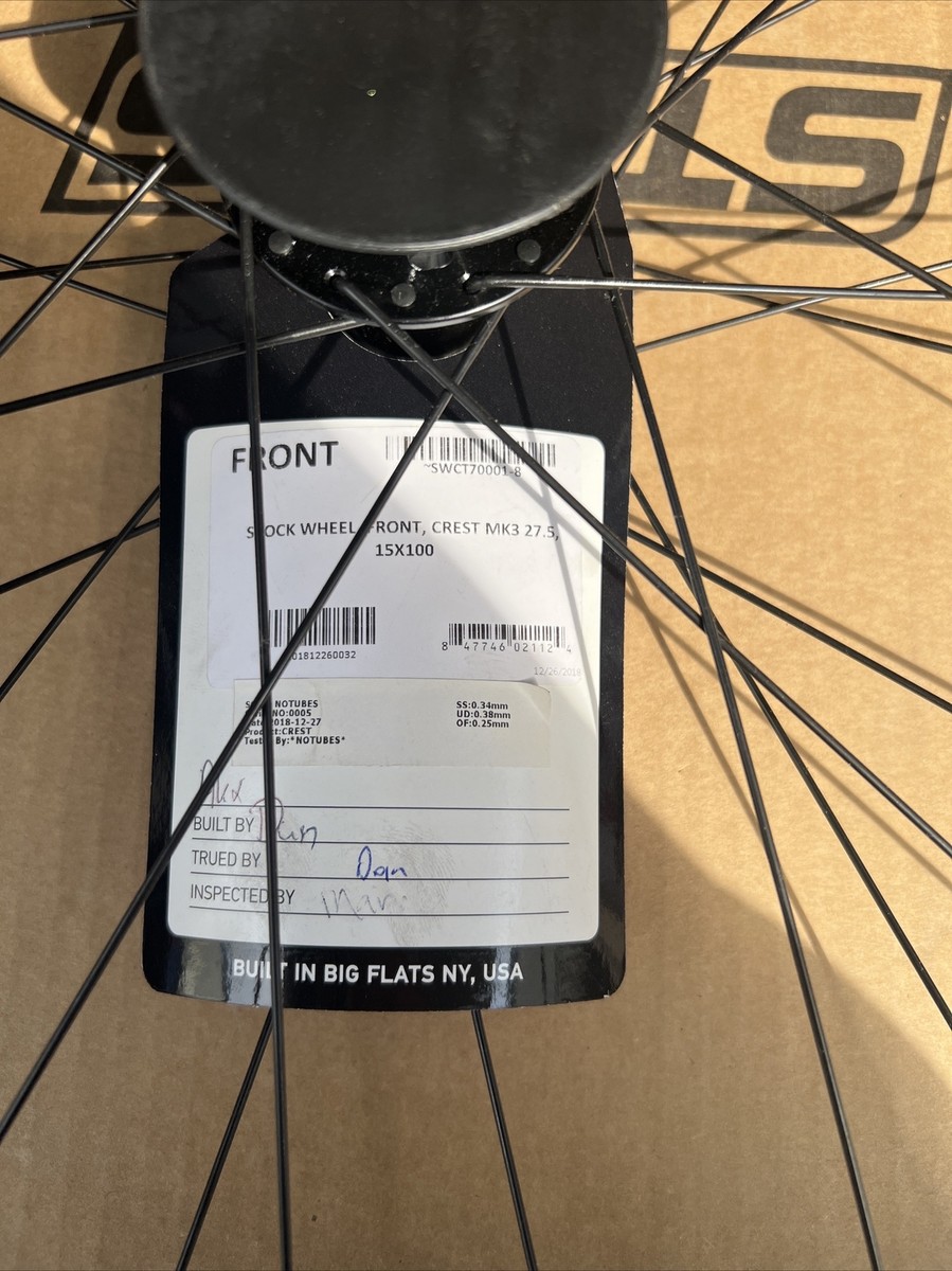 STAN'S CREST MK3 27.5” FRONT WHEEL (15 X 100MM) | eBay STAN'S CREST MK3 27.5” FRONT WHEEL (15 X 100MM) | eBay