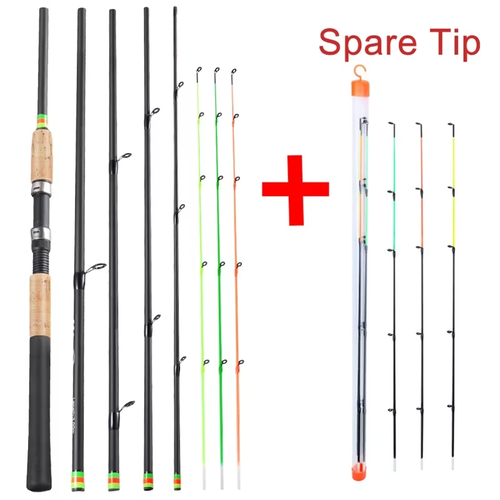 3M Mangiatoia Canna A Pesca Manico Sughero Fibra Di Carbonio Filatura Cannes a P - Photo 12/20