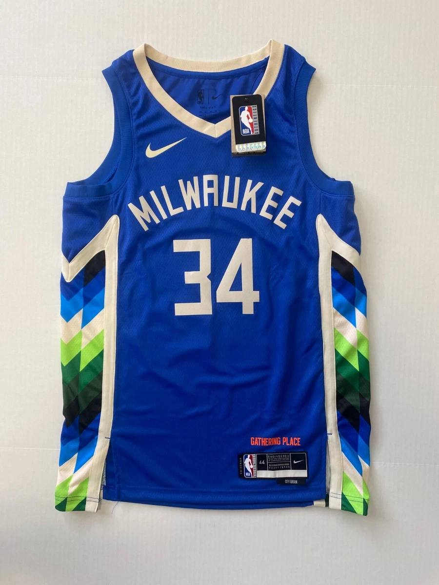 Men's Milwaukee Bucks Giannis Antetokounmpo Nike White Swingman Jersey -  Association Edition