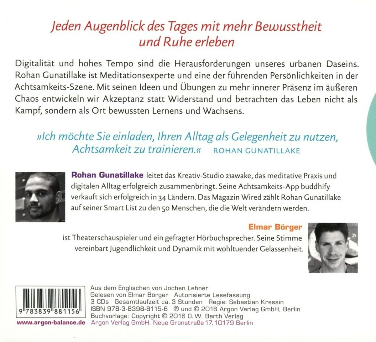 Thumbnail - Elmar Börger - Buddhify Your Life - 3 Cds - Neu In Folie (594)