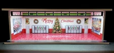 CUSTOM Christmas Interior Garage Theme 1:64 Model Diorama with LED Lighting