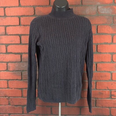 Classic Elements Sweater Womens Small Long Sleeve Cable Knit