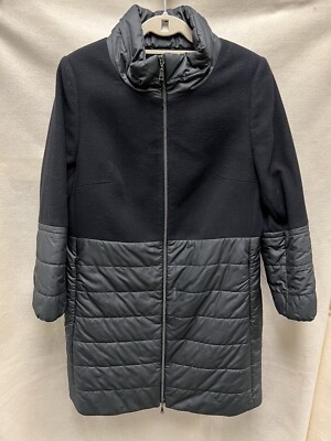 Schneiders Salzburg Womans Coat Size 6/8 Black Wool Nylon Jacket