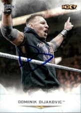Dominik Dijakovic Signed 2020 Topps Undisputed WWE NXT Card #57 T-Bar Dijak