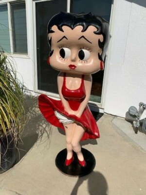 Betty boop 大フィギュア BETTY BOOP 等身大フィギュア ARMY アーミーベティ ビッグサイズ