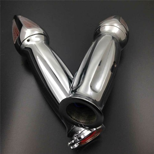 Chrome 7/8'' Handlebar Grips Turn Signal For Honda CBR 600 F3 F4i 900 929 954 RR - Picture 4 of 9