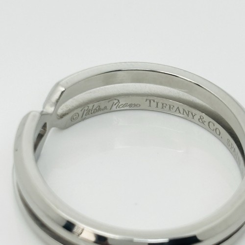 Größe 11 Tiffany Zellige Ring von Paloma Picasso in Stahl für Herren Unisex - Bild 5 von 9