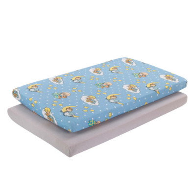 EVERYDAY KIDS 2 Pack n Play and Portable Crib Mattress Sheets - Precious Moments
