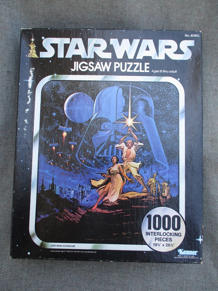 VINTAGE FACTORY SEALED 1977 1978 KENNER STAR WARS MOVIE POSTER 1000 PIECE PUZZLE