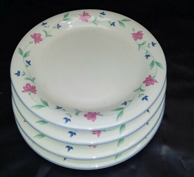 Kuchenteller keramik 4er Set Dessertteller Made in China mit Blumendekor B 783