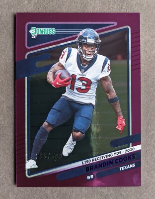 2021 Panini Donruss Season Stat Line Houston Texans Brandin Cooks /500