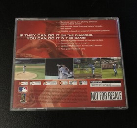 World Series Baseball 2K1 (Sega Dreamcast, 2000) Sega All Stars, Used, Manual VG