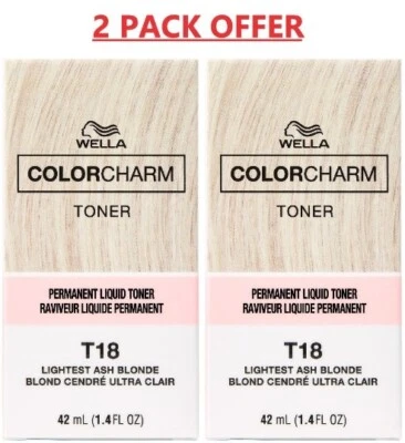 WELLA T18TONER - HAIR TONER - NEW LOOK PACKAGING 💥2 PACK OFFER💥