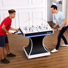 DOMED BUBBLE DOME ICE HOCKEY TABLE GAME ARCADE MACHINE MD SPORTS MAN CAVE ROOM ~