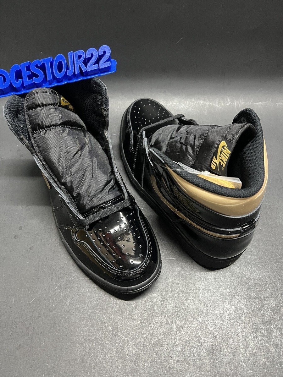 NIKE AIR JORDAN 1 RETRO HIGH OG [555088 032] BLACK METALLIC GOLD