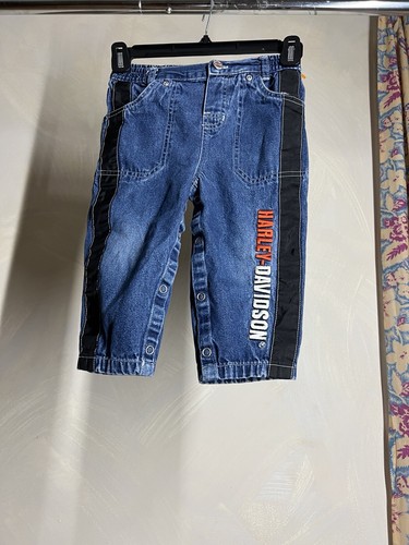 Harley Davidson 100% Cotton Motorcycle Denim/Jeans/Pants Cool Toddler|Size: 24M - Picture 6 of 22