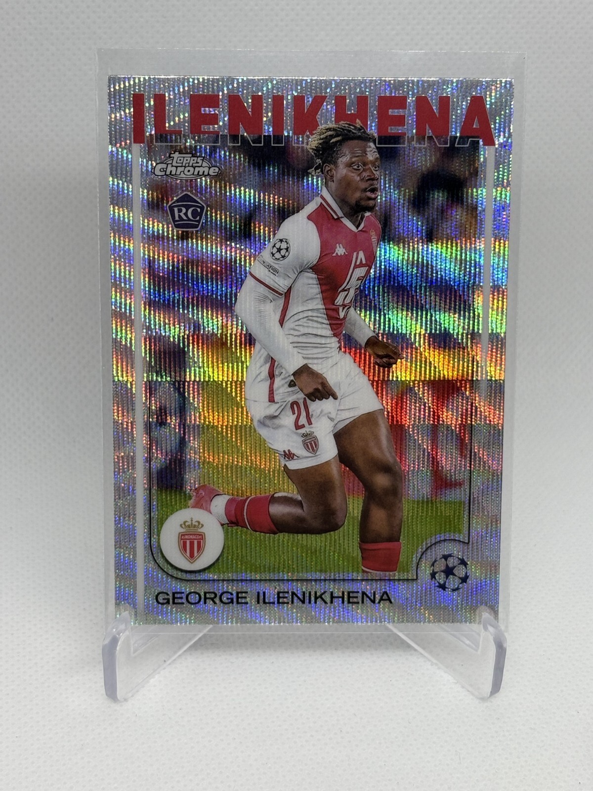 George Ilenikhena 2024-25 Topps Chrome UEFA Wave Refractor #185 Rookie