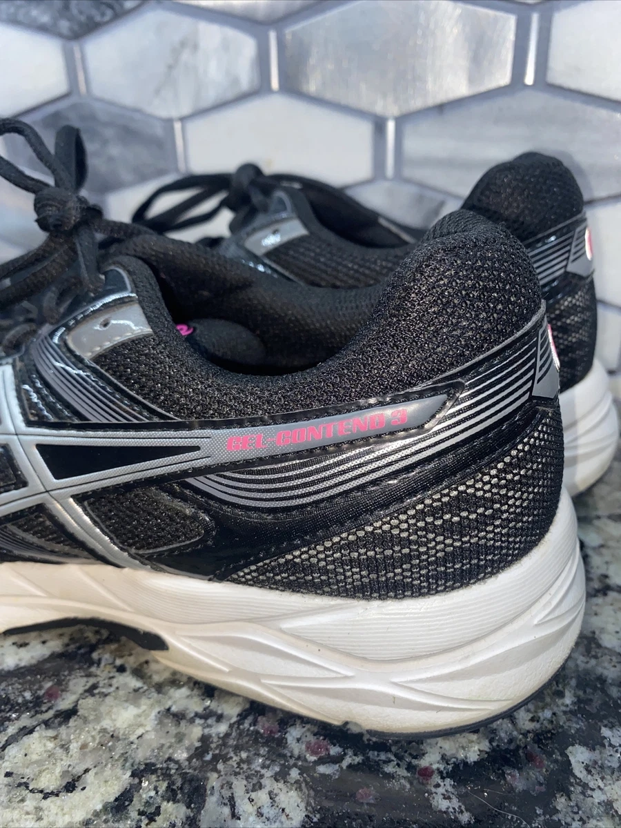 Asics gel contend 3 womens black 2025
