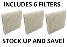 EFP Humidifier Filter Replacements for Duracraft DH840C DH7800 DA1005 - 6 Pack