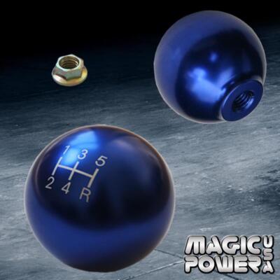 Honda Acura Blue aluminum M10x1.5mm 2'' round ball style 5 speed RDT Shift KNOB