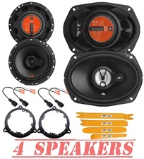 JBL Stage 3Way 6x9" Front & 6.5" Rear Car Speakers for 2005-2018 Nissan Frontier