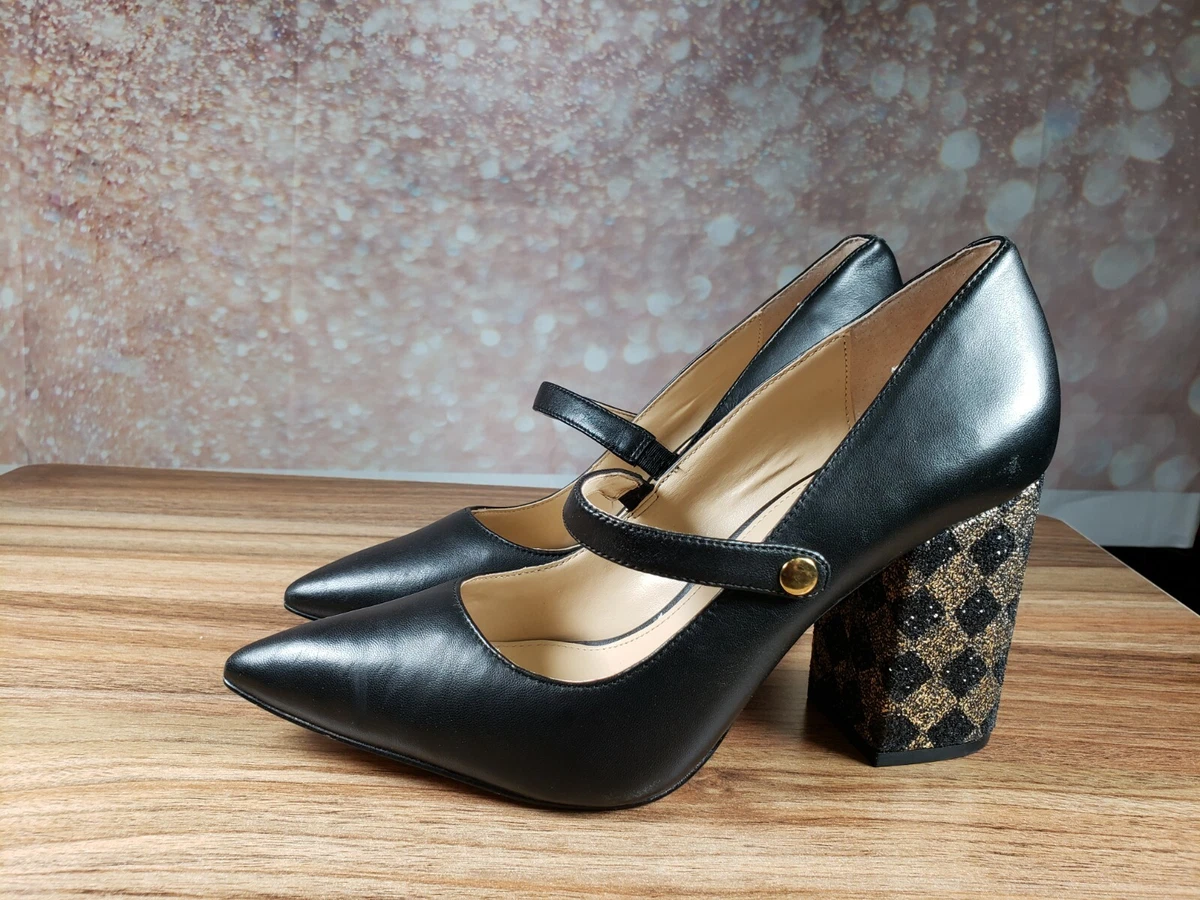 Katy Perry Leather Pointed Toe Mary Janes The June Black