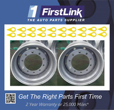 2 New Super Single Steel Wheels 11.75 x 22.5 with wheel nut pointer for trailers