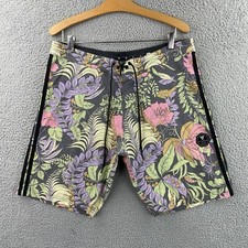 Vissla Board Shorts Mens 34 Kookaburra Floral Tropical Swim Trunks Surfer Beach