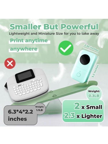 Phomemo D30 Label Maker Machine with Tape, Mini Bluetooth Label Maker, Wireless - 第 4/6 張圖片