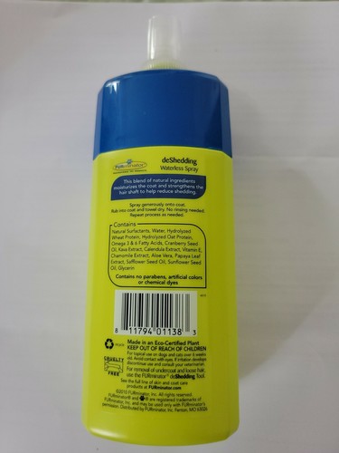 Furminator Medium Short Hair Grooming Kit deShedding Shampoo Cloths Spray - Picture 5 of 9