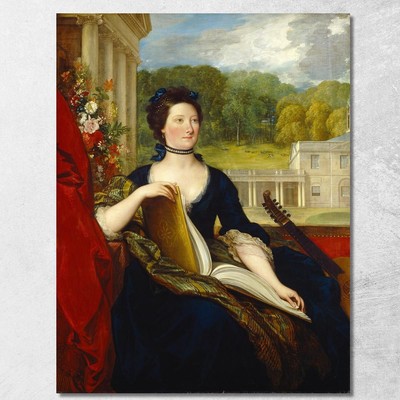 Maria Hamilton Beckford Frau William Beckford Benjamin West, bwt33 drucken auf l