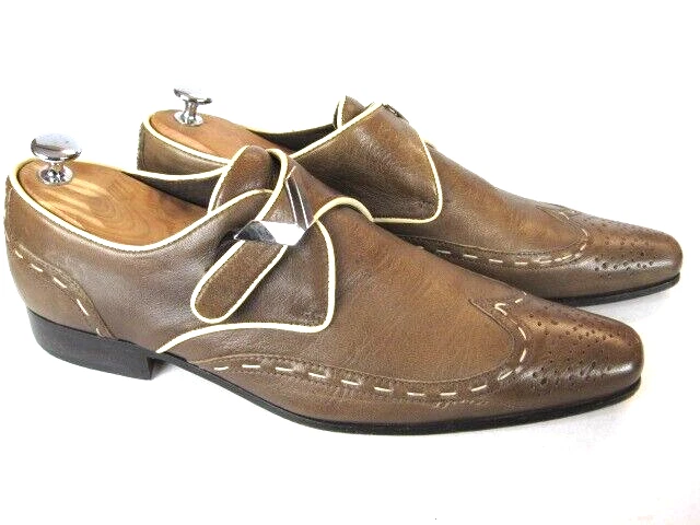 Versace Collection Zapatos Hombre en 42 / UK 8 / Top / Marrón / Alto NP