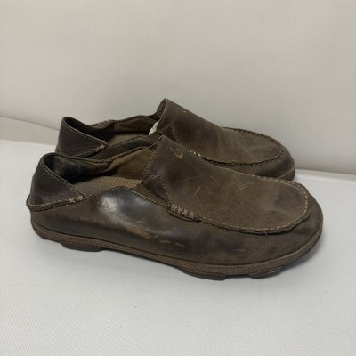 Olukai Loafers Mens Molea Brown Leather Slip On Mocs Hawaiian 9 M Kakaha - Coastal Outfitters main image 4