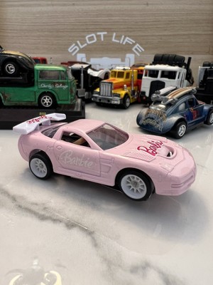 Custom AW Slot Car Pink Barbie Chevy Corvette #01 Tyco Tjet Compatable