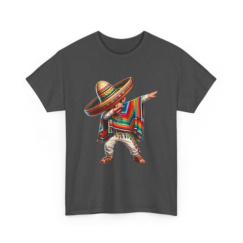 Mexican Boy Dabbing Poncho Cinco de Mayo T-Shirt - Picture 8 of 13