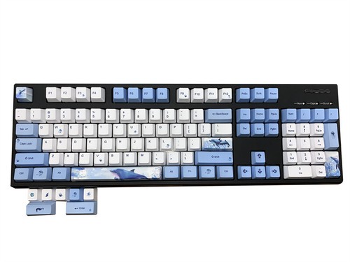 Sea Blue Whale Theme OEM High Mechanical keyboard keycap 108keys Set Collection - Picture 2 of 16