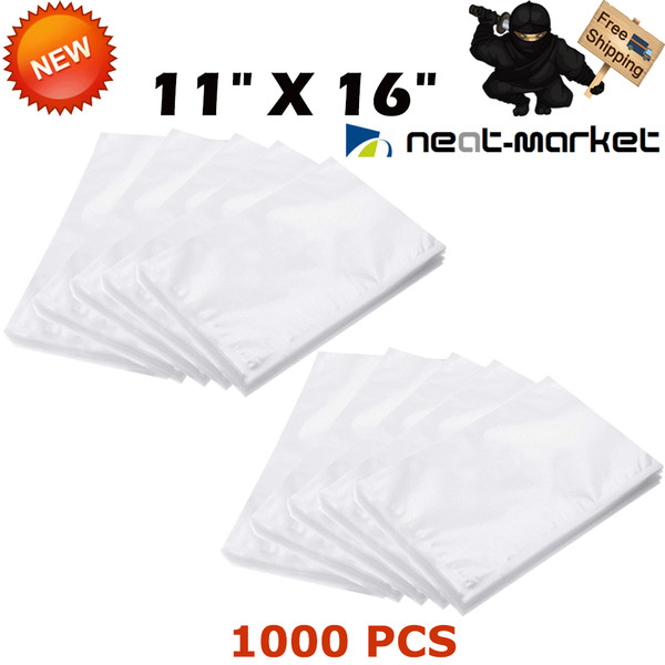 Bolsas selladoras al vacío para ahorro de almacenamiento de alimentos 11x16 en relieve de 1000 galones bolsa Sous Vide