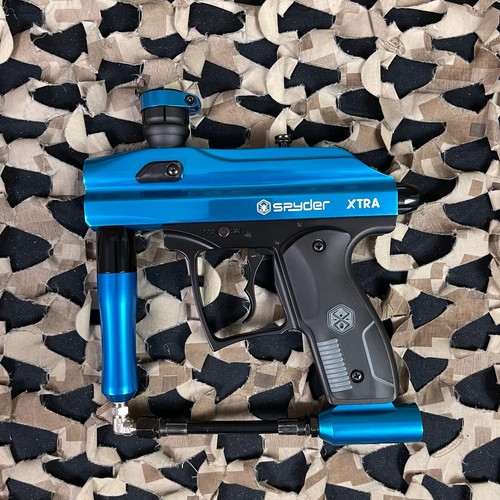 NEW Kingman Spyder Xtra Semi-Auto Paintball Gun - Gloss Blue - Picture 2 of 9