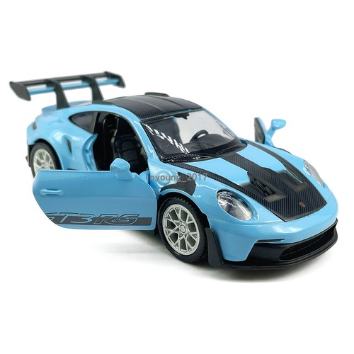 1:36 Porsche 911 GT3 RSR Model Car Diecast Toy Cars Boys Toys Kids Gifts Blue - Picture 5 of 11