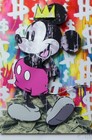 Ben Allen Dollar Mickey Avec Couronne Souris 3D Main Signée Urban Pop Ru Artiste