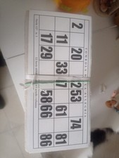 Lotto di 5 Serie Complete per il gioco della tombola composte da 288 Cartelle 